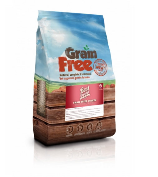Granule pro psy Best Breeder Grain Free Small Breed Chicken, Sweet Potato & Herb 