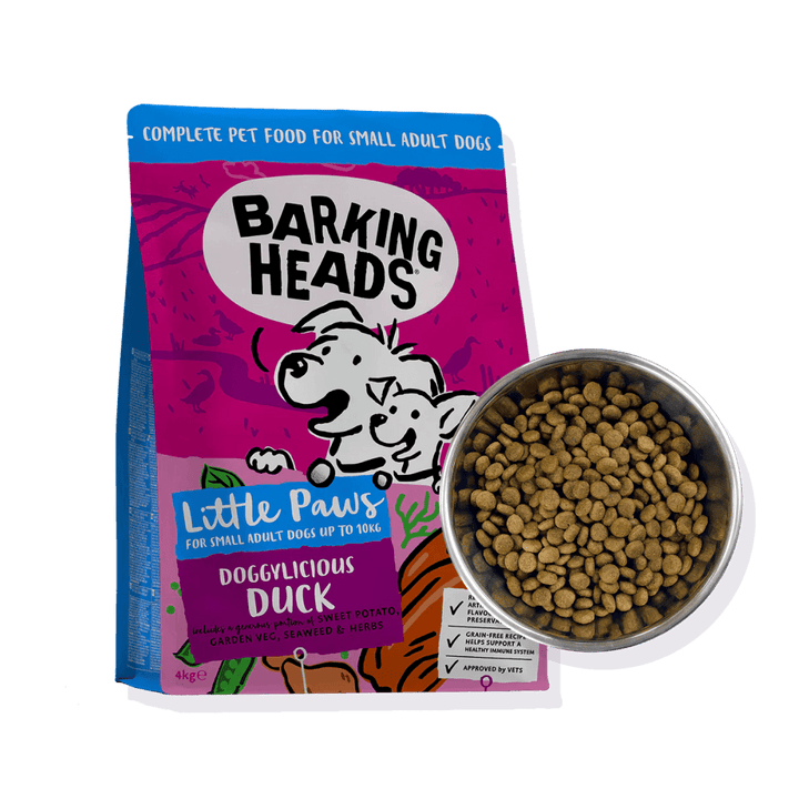 Krmivo pro malé psy Barking Heads Little Paws Doggylicious Duck 