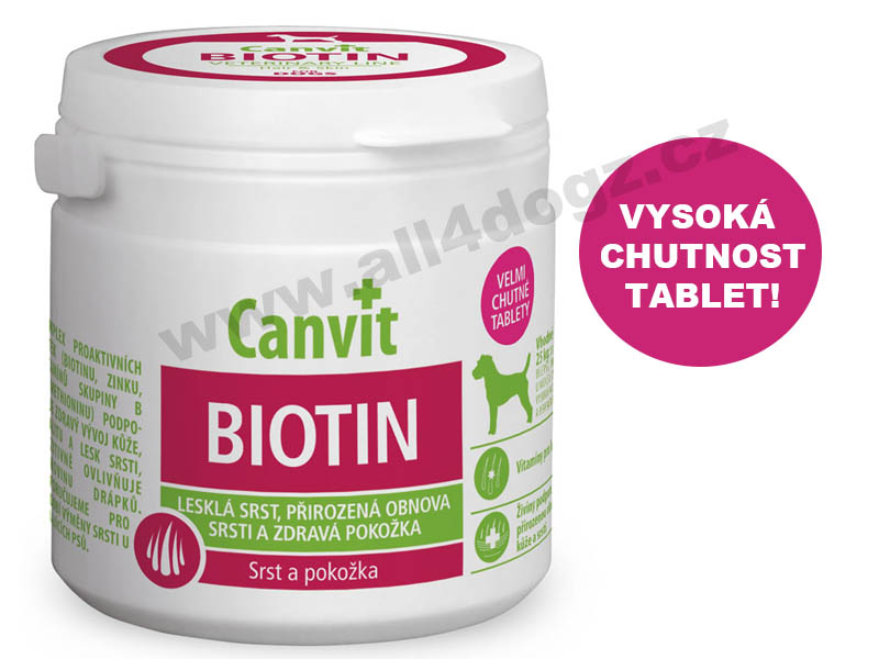 Canvit Biotin pro psy 100 tbl