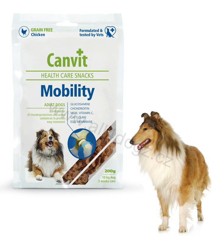Canvit Snacks Mobility Funkční pamlsky pro psy pro podporu kloubů 200 g