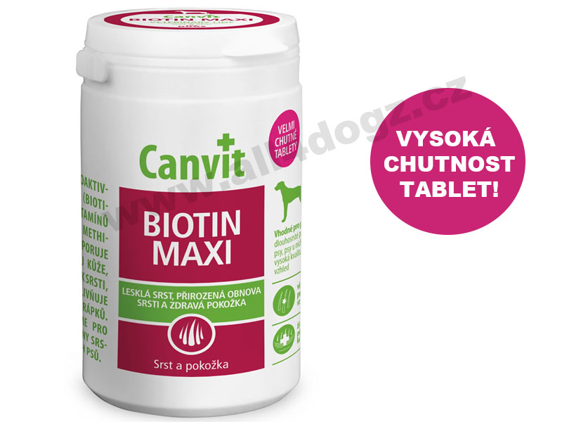 Canvit Biotin Maxi pro psy 500 tbl