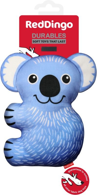 Red Dingo Durables Kim Koala Odolná hračka pro psy 20 cm