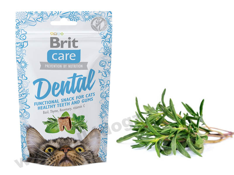 Dentální pamlsek pro kočky Brit Care Cat Dental Snack 50 g