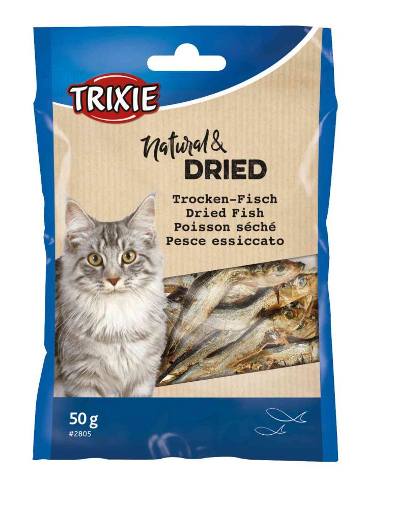 Sušené rybičky pro kočky Trixie Natural & Dried 50 g
