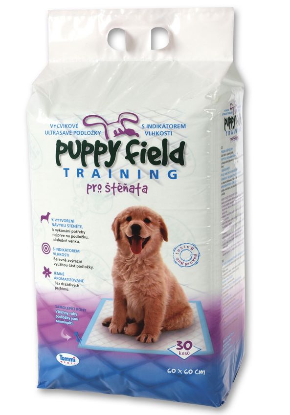Puppy Field Podložky pro štěně 60 x 60cm 30 kusů podložek