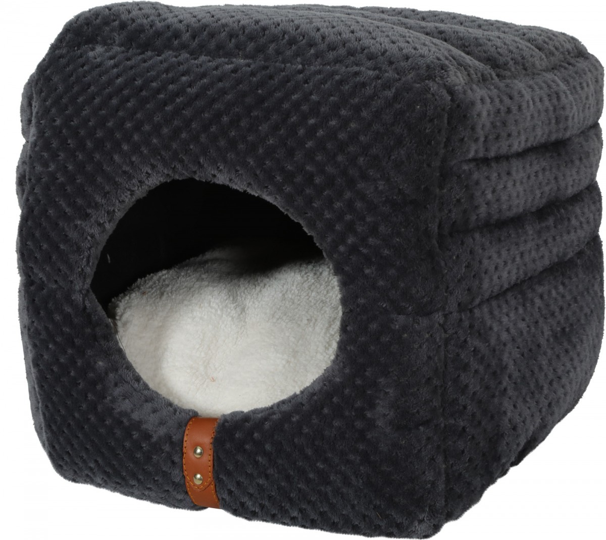 Zolux Paloma Cube 2 in 1 domeček pro kočky šedý 35 cm 
