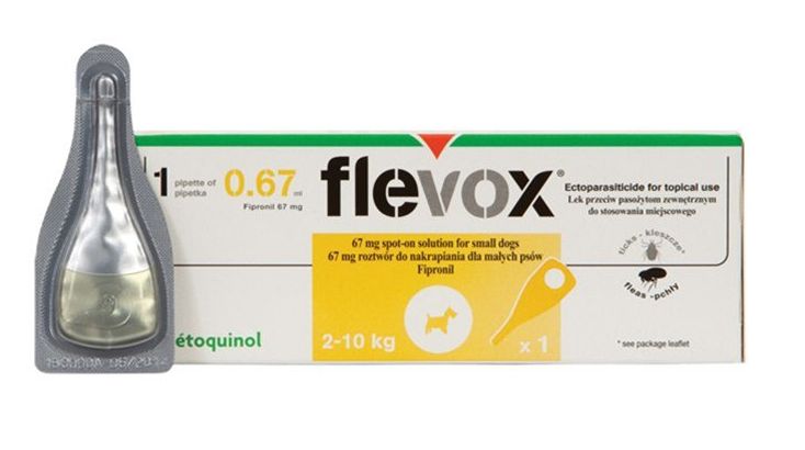 Pipeta Flevox pro psy Spot on Dog S 67 mg sol 1 x 0,5 ml