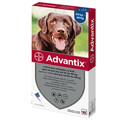 Pipeta Advantix Spot-on Antiparazitikum pro psy od 25 - 40 kg 1 x 4 ml