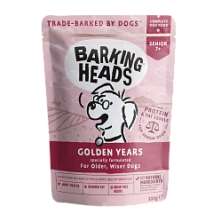 Barking Heads Golden Years Wet Kapsička pro psy s kuřecím masem a masem z lososa 300 g